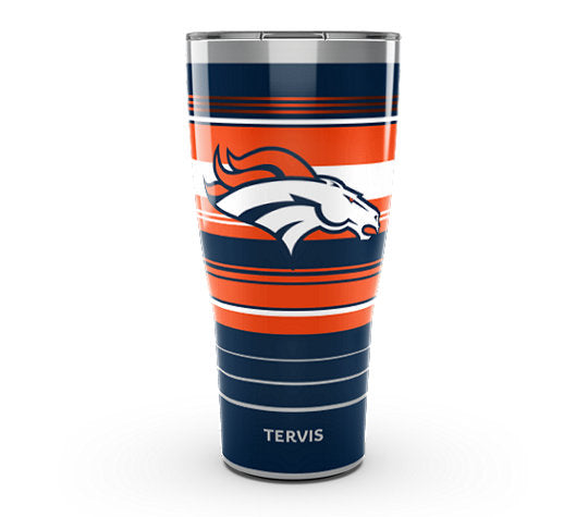 Denver Broncos - NFL Hype Stripes Stainless Steel Tumbler