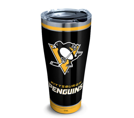NHL Pittsburgh Penguins Shootout Stainless Steel With Hammer Lid 30 Oz Tumbler