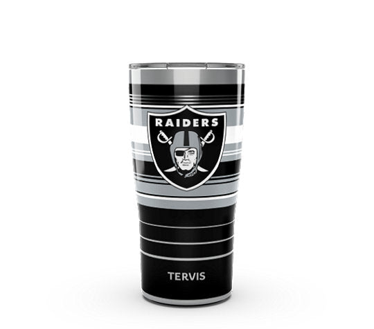 Las Vegas Raiders - NFL Hype Stripes Stainless Steel Tumbler
