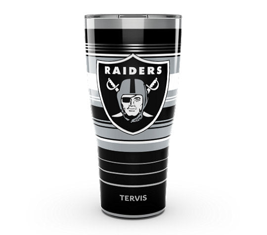 Las Vegas Raiders - NFL Hype Stripes Stainless Steel Tumbler