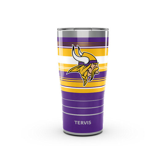 Minnesota Vikings - NFL Hype Stripes Stainless Steel Tumbler