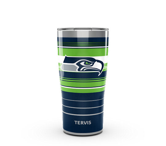 Seattle Seahawks - NFL Hype Stripes Stainless Steel Tumbler