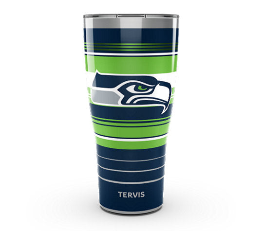 Seattle Seahawks - NFL Hype Stripes Stainless Steel Tumbler