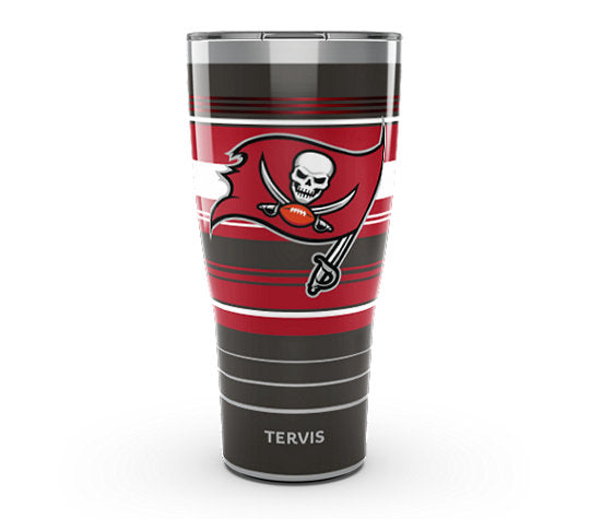 Tampa Bay Buccaneers - NFL Hype Stripes Stainless Steel Tumbler