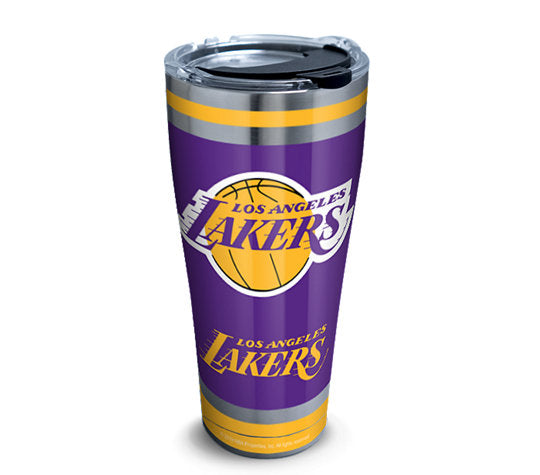NBA Los Angeles Lakers Swish Stainless Steel With Hammer Lid 30 Oz Tumbler