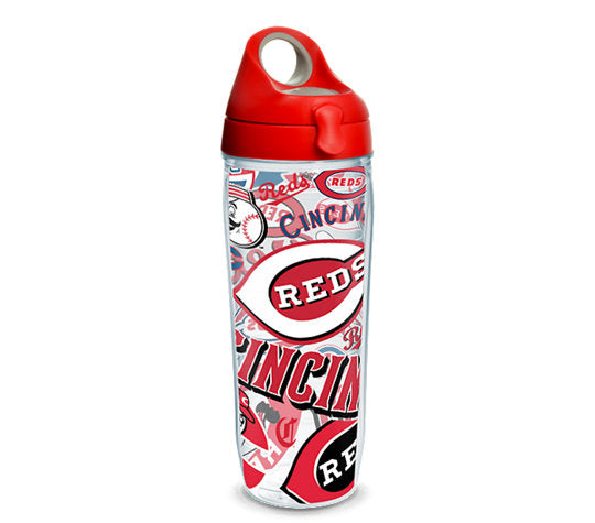 Cincinnati Reds - All Over 24oz Water Bottle