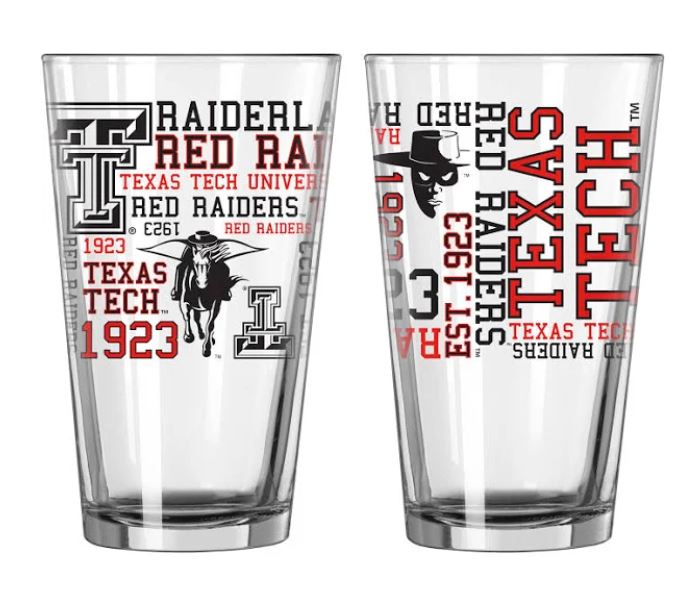 Texas Tech Red Raiders Pint Glass