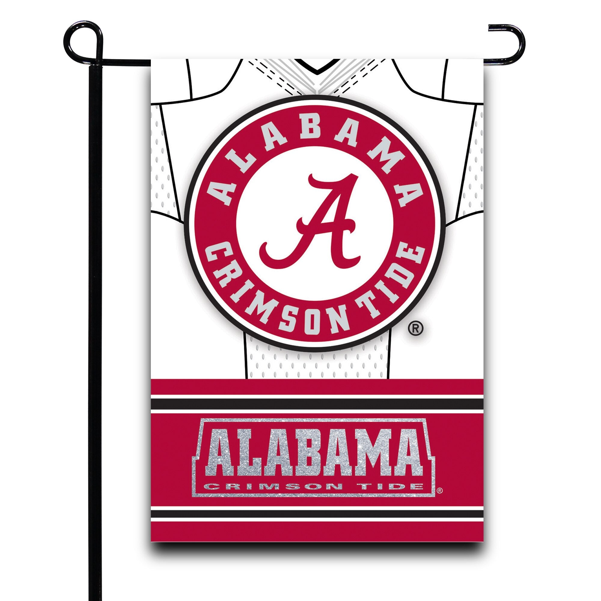 Alabama Crimson Tide - Suede Garden Flag