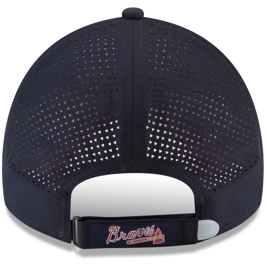 Atlanta Braves - Perforated Pivot 9Twenty Adjustable Navy Hat, New Era