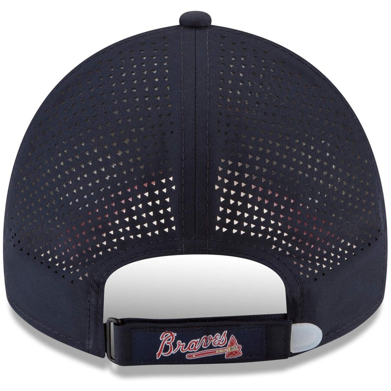 Atlanta Braves - Perforated Pivot 9Twenty Adjustable Navy Hat, New Era