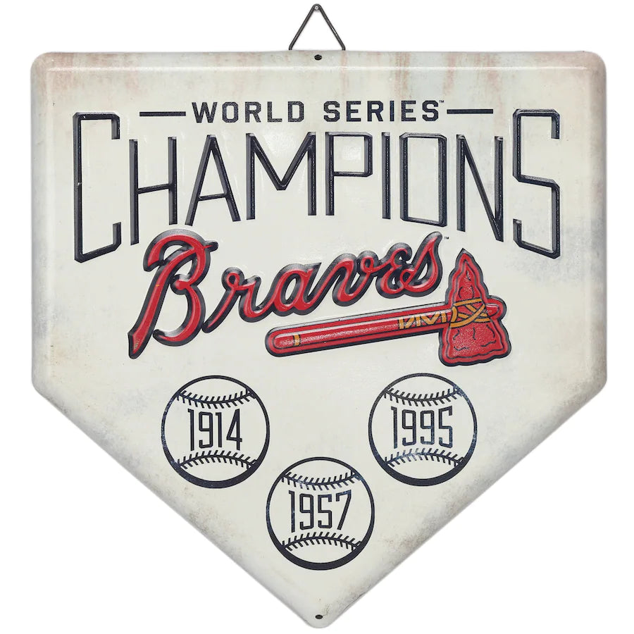 Atlanta Braves - "World Series Champions" Metal Wall Decor