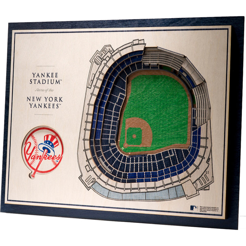 New York Yankees 17'' x 13'' 5-Layer 3D StadiumViews Wall Art