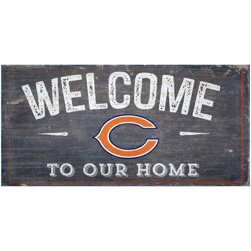 Chicago Bears Welcome Distressed Sign