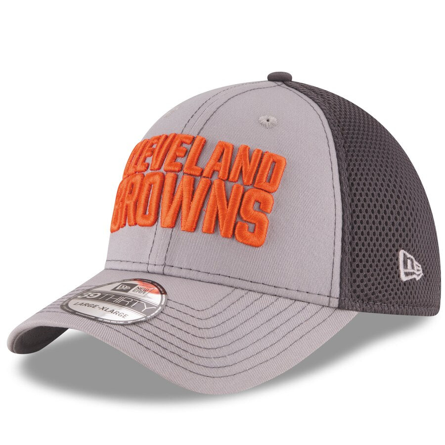 Cleveland Browns New Era Grayed Out Neo 2 39THIRTY Flex Hat - Gray/Graphite