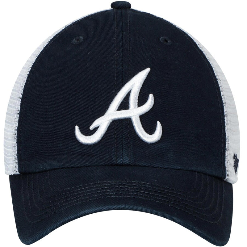 Atlanta Braves Navy/White Blue Hill Closer Two-Tone Flex Hat '47