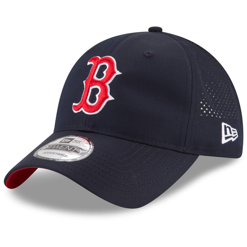 Boston Red Sox New Era Navy Perforated Pivot 9TWENTY Adjustable Hat