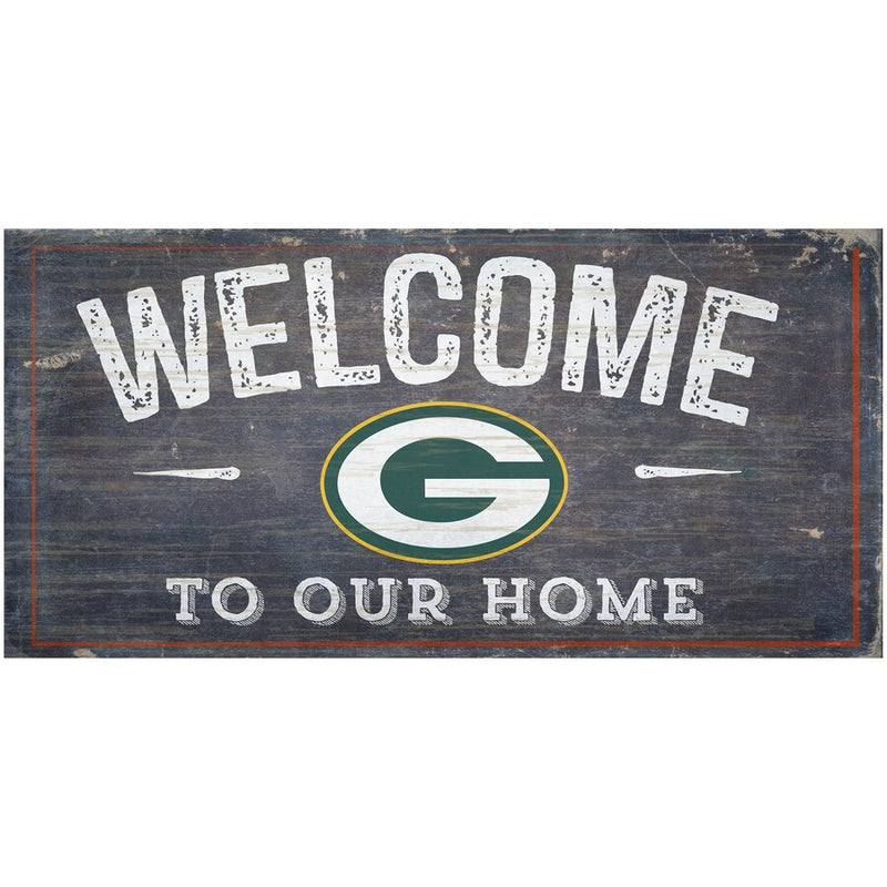 Green Bay Packers Welcome Distressed Sign