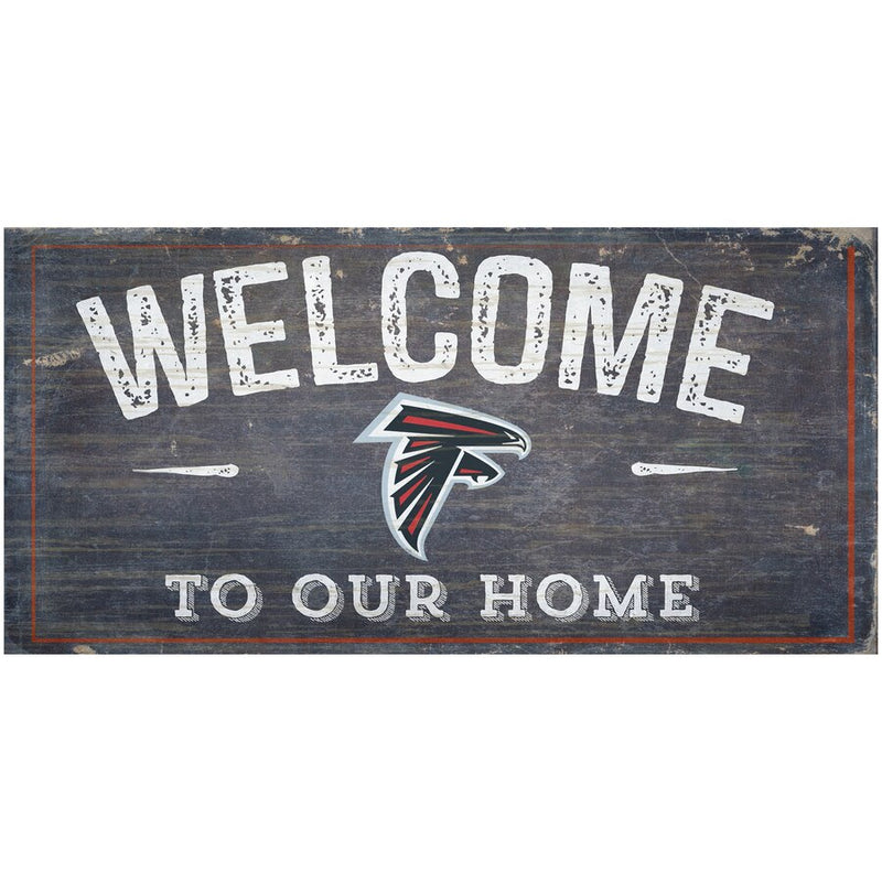 Atlanta Falcons Welcome Distressed Sign