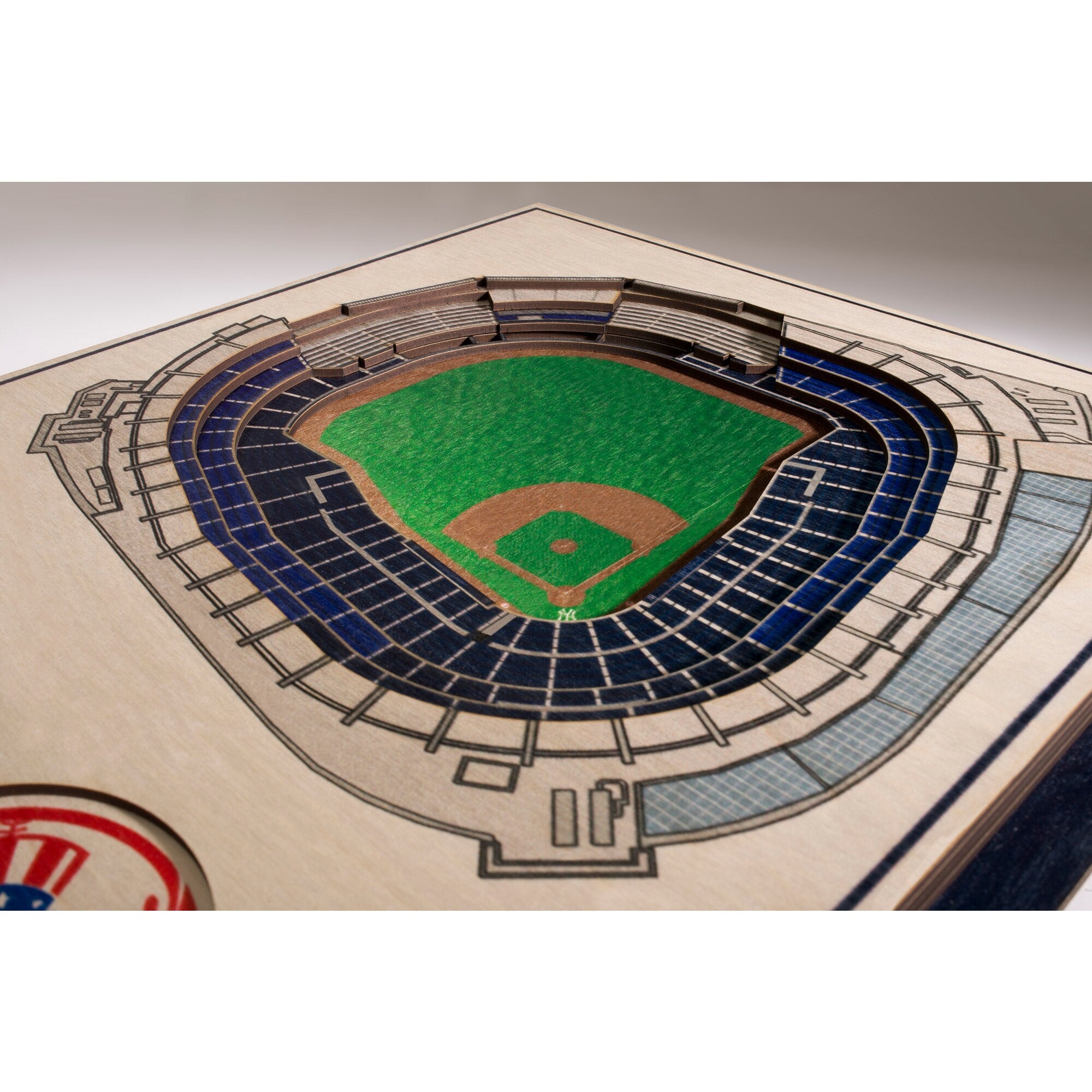 New York Yankees 17'' x 13'' 5-Layer 3D StadiumViews Wall Art