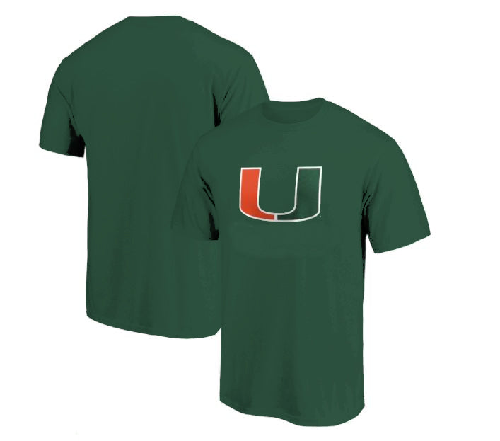 Miami Hurricanes - Primary Logo Dark Green T-Shirt