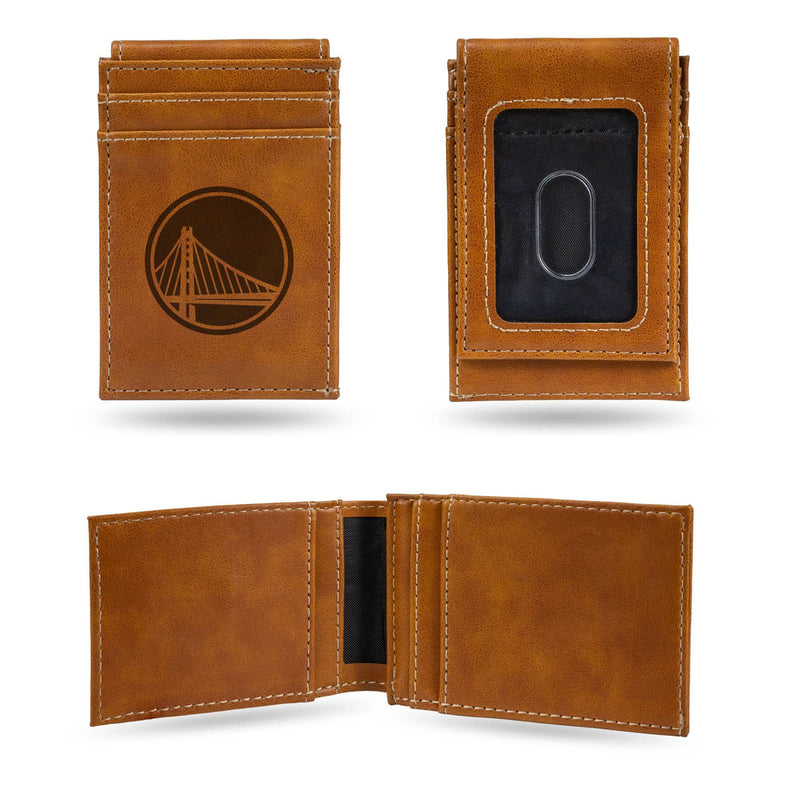 Golden State Warriors Engraved  Front Pocket Wallet 