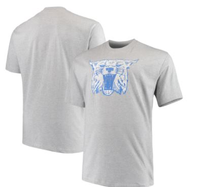Kentucky Wildcats - Heathered Gray Kentucky Wildcats Big & Tall Vintage Logo T-Shirt