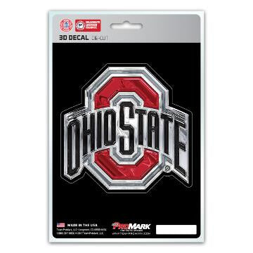 Ohio State Buckeyes - Die Cut 3D Logo Design Decal