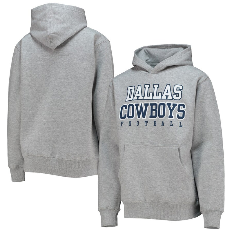 Dallas Cowboys Sweater Adult Large Blue Gray Hoodie Sweatshirt Football  Mens *